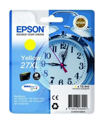 Epson T2714, 27XL, Ink cartridge, Yellow