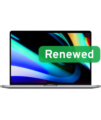 Apple Renewed Grade B, MacBook Pro 16 A2141, 16", i7-9750H, 16 GB, SSD, 512 GB, AMD Radeon Pro 5300M Graphics, macOS, Keyboard