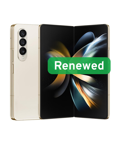 Samsung Renewed Grade A, Galaxy Z Fold 4, Beige, 6.2", 256 GB, 5G