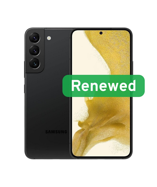 Samsung Renewed Grade B, Galaxy S22, Phantom Black, 6.1", 128 GB, 5G