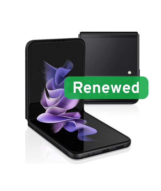 Samsung Renewed Grade C, Galaxy Z Flip 3, Phantom Black, 6.7", 128 GB, 5G