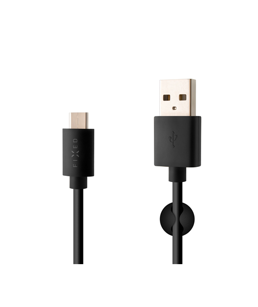 Fixed 2m USB/USB-C Кабель для передачи данных и зарядки - Черный Fixed 2m USB/USB-C Кабель для передачи данных и зарядки - Черный