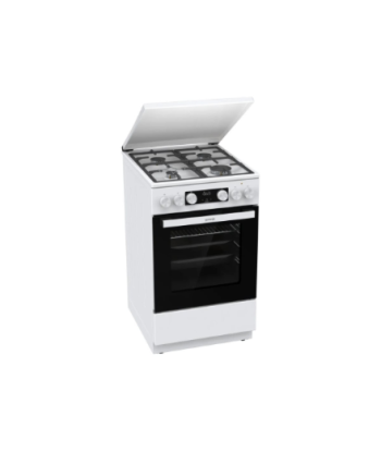 Gorenje GK5C42WF-B, Cooker, Hob type Gas, Oven type Electric, White, Width 50 cm, Grilling, Depth 59.4 cm, 70 L