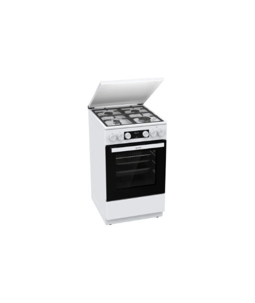 Gorenje GK5C42WF-B, Cooker, Hob type Gas, Oven type Electric, White, Width 50 cm, Grilling, Depth 59.4 cm, 70 L