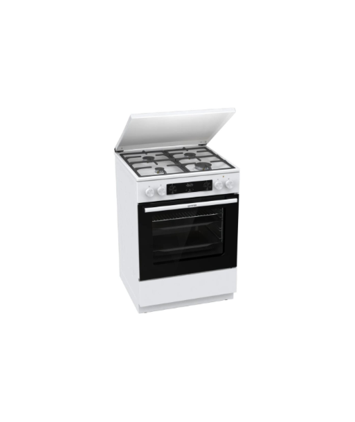 Gorenje GK6C5WF, Cooker, Hob type Gas, Oven type Electric, White, Width 60 cm, Grilling, Depth 60 cm, 71 L