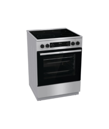 Плита Gorenje GECS6C70XC, Hob type Ceramic, Oven type Electric, Stainless steel, Width 60 cm, Grilling, Depth 60 cm, 71 L