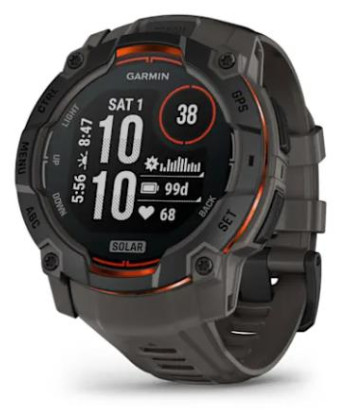 SMARTWATCH INSTINCT 3 SOLAR/BLK/CHARC 010-02935-00 GARMIN