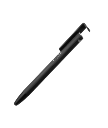 3-in-1 Fixed Pen with Stylus and Stand - Black