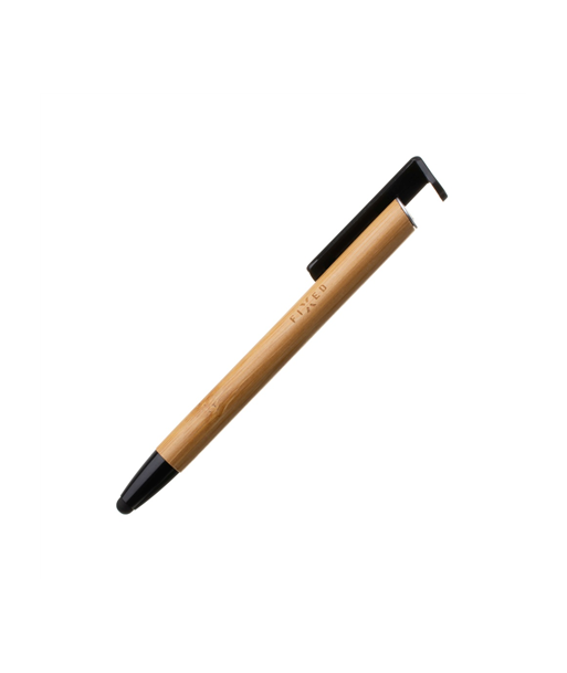 3-in-1 Bamboo Pen with Stylus & Stand - Sleek & Functional 3-in-1 Bamboo Pen with Stylus & Stand - Sleek & Functional