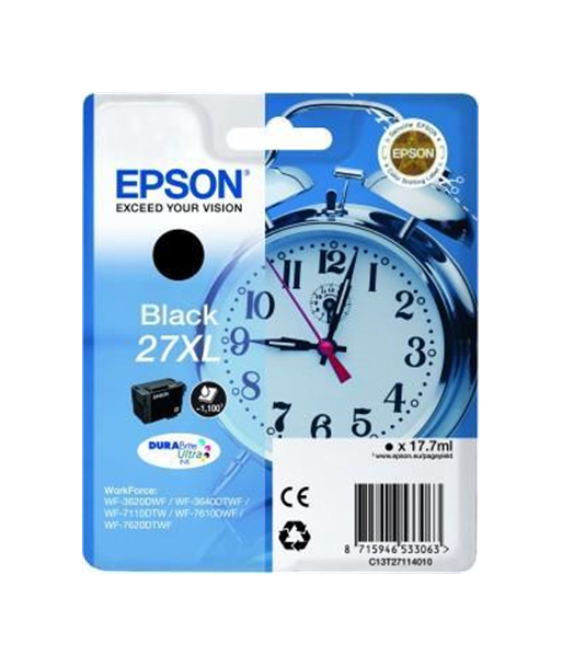Epson T2711, 27XL, Ink cartridge, Black