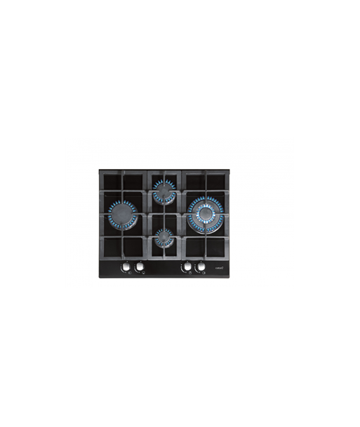 Варочная панель CATA, LCI 6031 B, Gas on glass, Number of burners/cooking zones 4, Rotary knobs, Black