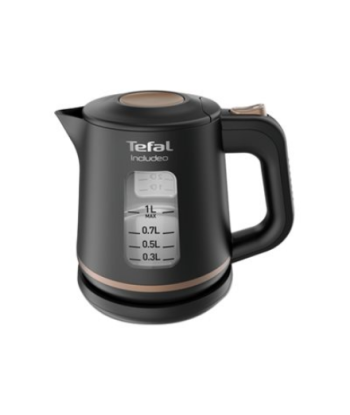 TEFAL, Kettle, KI533811, Electric, 2400 W, 1 L, Plastic, 360° rotational base, Black
