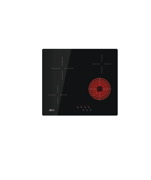 Pliidiplaat CATA, VMTZ 64, Vitroceramic, Number of burners/cooking zones 4, Touch, Black