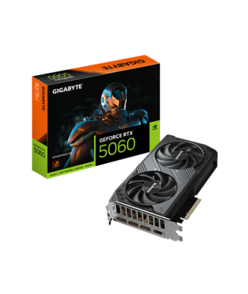 Gigabyte GeForce RTX 5060 WINDFORCE 8G, NVIDIA, 8 GB, GeForce RTX 5060, GDDR7, HDMI ports quantity 1, PCI-E 5.0