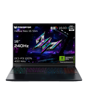 Acer, Predator Helios Neo 16S AI PHN16S-71-95J5, Black, 16", OLED, WQXGA, 240 Hz, Intel Core Ultra 9, 275HX, 64 GB, DDR5