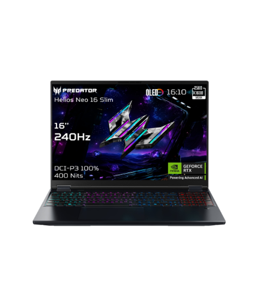 Acer, Predator Helios Neo 16S AI PHN16S-71-95J5, Black, 16", OLED, WQXGA, 240 Hz, Intel Core Ultra 9, 275HX, 64 GB, DDR5
