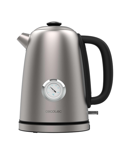 Cecotec Kettle, Thermosense 620 Vintage, Electric, 2200 W, 1.7 L, Stainless steel, 360° rotational base, Stainless steel