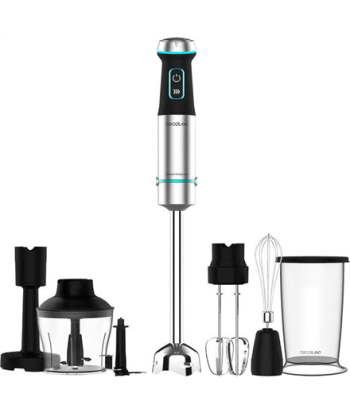 Cecotec, Hand Blender, Power TitanBlack 1200 XL PerfectCream&Crush, Hand Blender, 1200 W, Stainless steel/Black