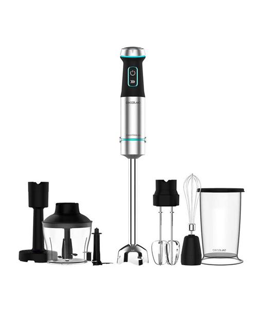 Cecotec, Hand Blender, Power TitanBlack 1200 XL PerfectCream&Crush, Hand Blender, 1200 W, Stainless steel/Black