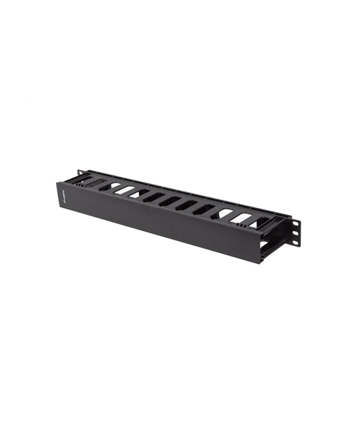 Lanberg 19" Cable managmement 1U, Type A, Plastic | AK-1703-B | Black