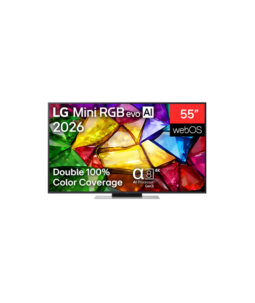 LG 55MRGB87B3B 55" (139 cm) 4K Mini RGB evo Smart TV | LG