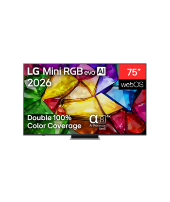 LG 75MRGB87B3B 75" (189 cm) 4K Mini RGB evo Smart TV | LG