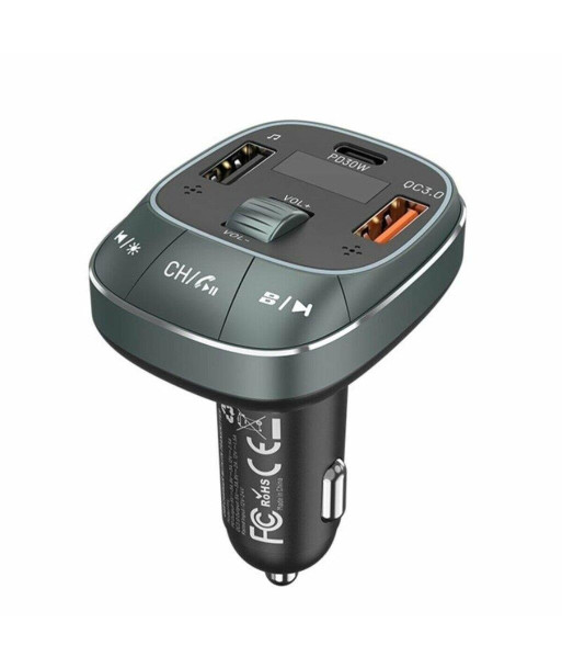 CAR FM TRANSMITTER+CHARGER USB/3P BLACK FFLB0 VENTION