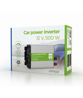 EnerGenie 12V Car Power Inverter 500W EG-PWC500-01