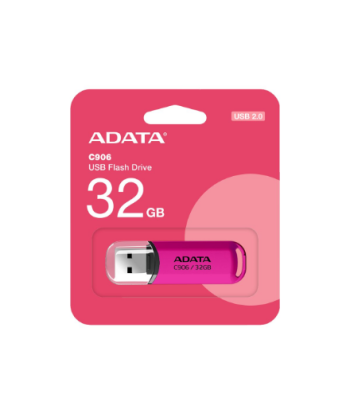ADATA, USB Flash Drive, C906, 32 GB, USB Type-A, Pink