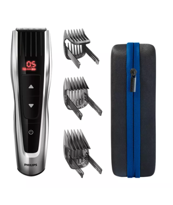Машинка для стрижки волос Philips, Series 9000, HC9420/15, Cordless or corded, Number of length steps 60, Black/Silver