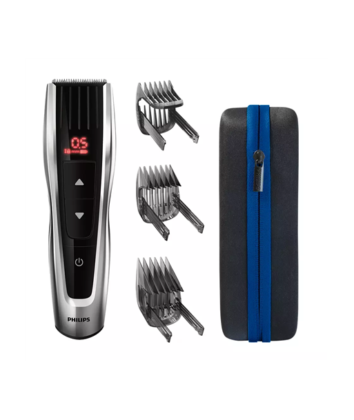 Машинка для стрижки волос Philips, Series 9000, HC9420/15, Cordless or corded, Number of length steps 60, Black/Silver
