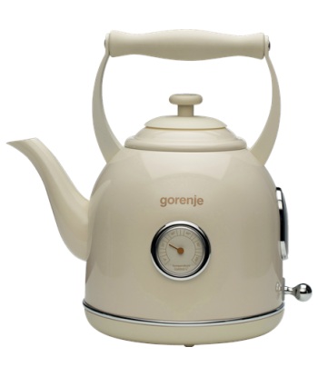 Veekeetja Gorenje, K17CLIN, Electric, 2000 W, 1.7 L, Plastic/Metal, 360° rotational base, Beige