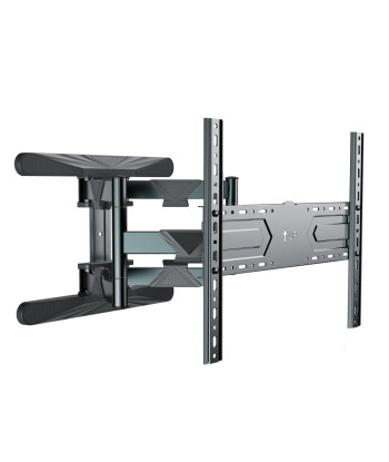 Gembird, Full-motion wall mount, WM-80ST-01, Tilt, swivel, rotate, 40-80", Maximum weight (capacity) 50 kg, Black