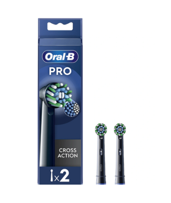 Hambaharja otsikud Oral-B, EB50BRX-4 Cross Action, Heads, For adults, Number of brush heads included 4, Black