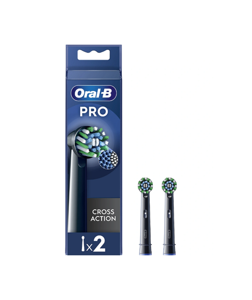 Насадки для зубной щетки Oral-B, EB50BRX-4 Cross Action, Heads, For adults, Number of brush heads included 4, Black