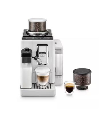 Kohvimasin Delonghi, Rivelia EXAM440.55.W, Pump pressure 19 bar, Built-in milk frother, Fully Automatic, 1450 W, Arctic White
