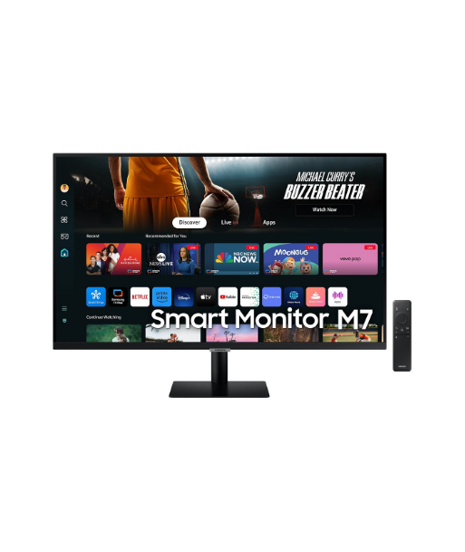 Samsung, LS32DM702UUXDU, 32", VA, 16:9, 60 Hz, 4 ms, 3840 x 2160 pixels, 300 cd/m², HDMI ports quantity 2, Black