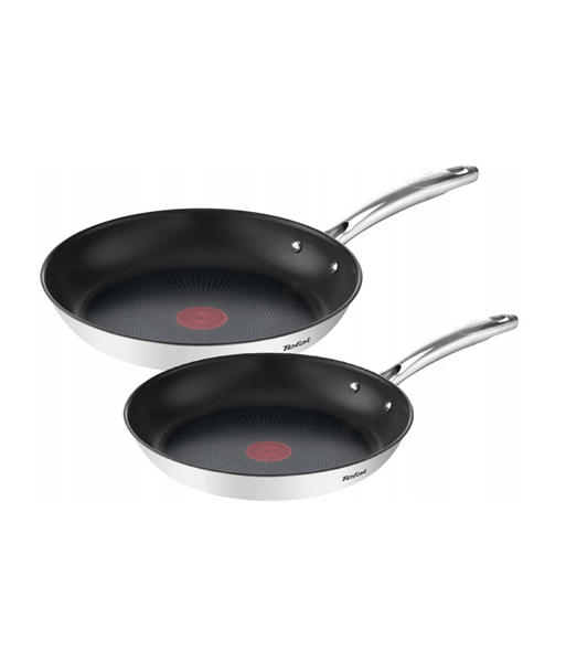 Pann TEFAL, set, Duetto+ G732S255, Frying, Diameter 24/28 cm, Halogen, induction, ceramic glass, gas, electric, Suitable for