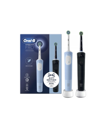 Зубная щетка Oral-B es, Vitality Pro Duo, Rechargeable, For adults, Number of brush heads included 2, Number of teeth brushing