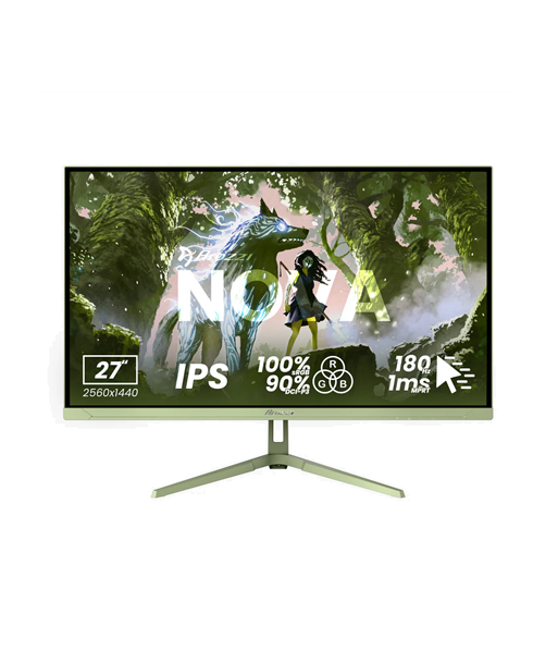 Arozzi, Nova, 27", IPS, QHD, 16:9, 260 Hz, 1 ms, 2560 x 1440 pixels, 350 cd/m², HDMI ports quantity 2, Forest Green
