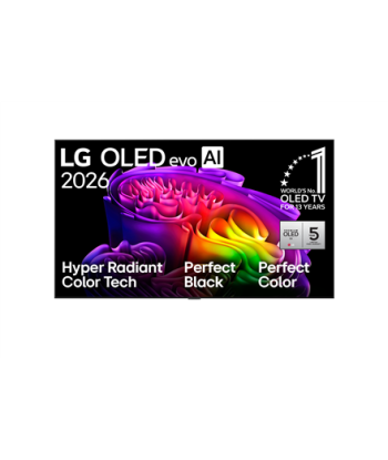 LG OLED 4K AI G6 TV, OLED83G61LW, 83, Smart TV, webOS, UHD, Black