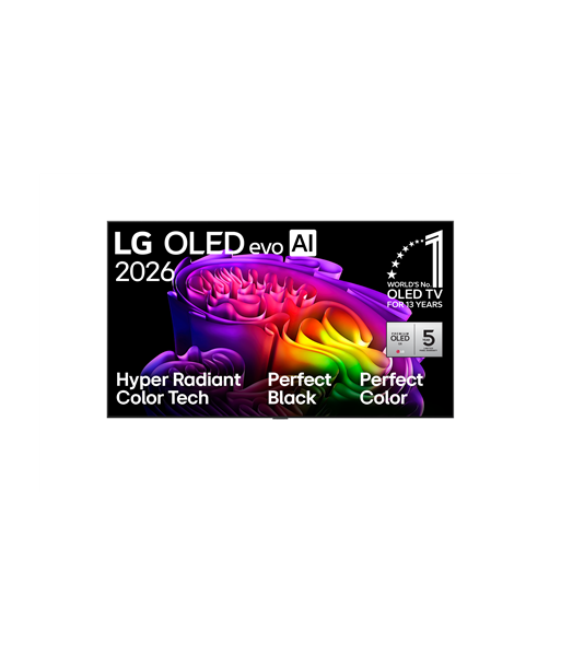 LG OLED 4K AI G6 TV, OLED83G61LW, 83, Smart TV, webOS, UHD, Black
