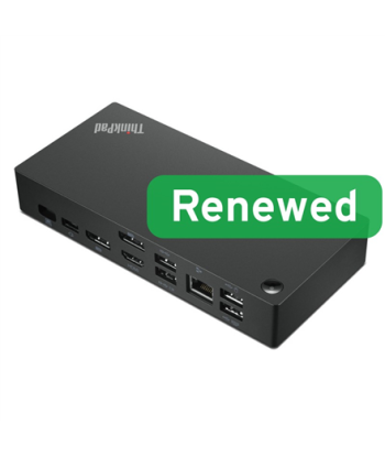 Lenovo Renewed ThinkPad Universal USB-C Dock 40AY 90W Used incl. PSU