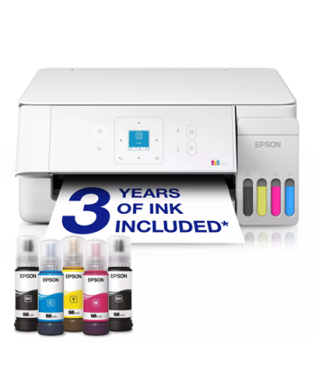 Multifunktsionaalne printer Epson, EcoTank L3366, Inkjet, Colour, A4, Wi-Fi, White