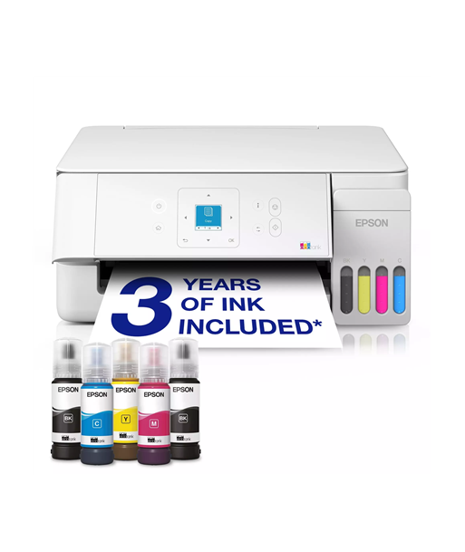 Multifunktsionaalne printer Epson, EcoTank L3366, Inkjet, Colour, A4, Wi-Fi, White