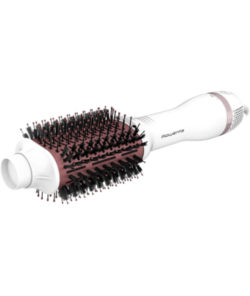 Rowenta Hot air brush, CF6135F0, Ion conditioning, Number of heating levels 3, Temperature (max) 230 °C, White/Pink