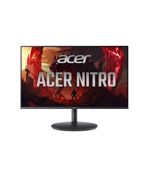 Acer Nitro XF27FX Ergo, 27", IPS, FHD, 16:9, 240 Hz, 0.5 ms, 1920 x 1080 pixels, 250 cd/m², HDMI ports quantity 2, Black