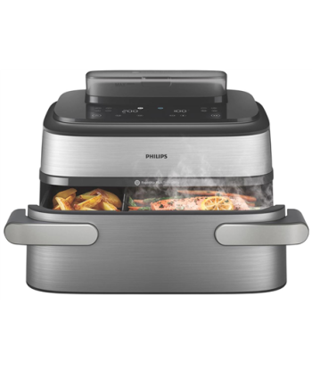 Kuumaõhufritüür Philips, NA565/02 5000 Series, Power 2750 W, Capacity 9.5 L, Silver/Black, RapidAir Plus