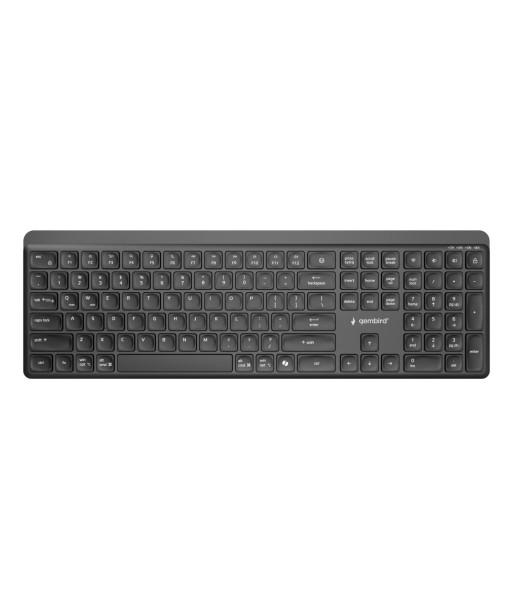 Gembird KB-WPS-03, Keyboard, Wireless, US, Bluetooth, Black