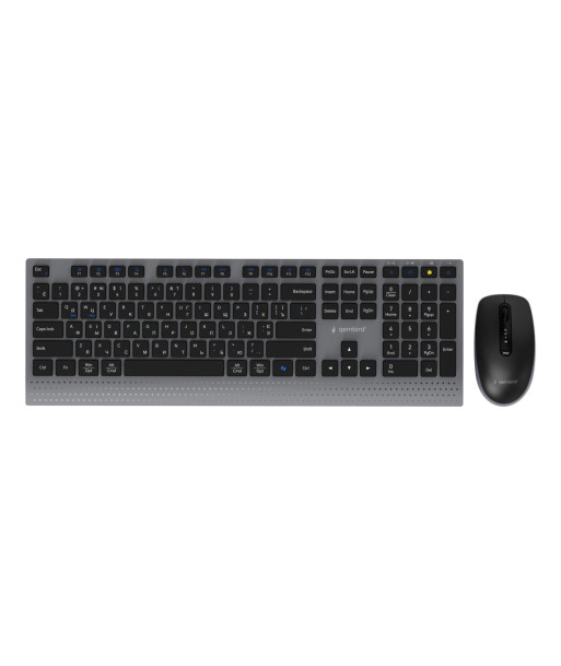Gembird KBS-WPS-02-CYRL Wireless Keyboard and Mouse Set, Bluetooth, Cyrillic, Black